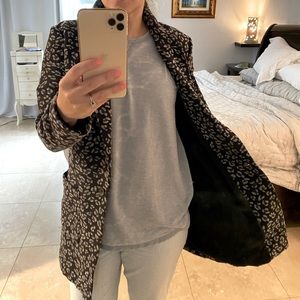 Luck Brand Leopard Print tench coat
